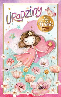 Opakowanie Kartka okolicznościowa Urodziny (wymienne cyfry)