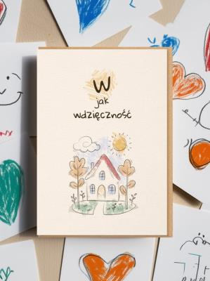 Opakowanie Kartka okolicznościowa W jak wdzięczność