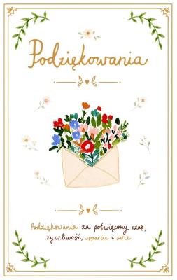 Opakowanie Kartka podziękowaniowa