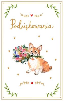 Opakowanie Kartka podziękowaniowa