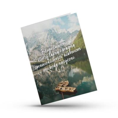 Opakowanie Kartka składana - Błogosławieni - łódki