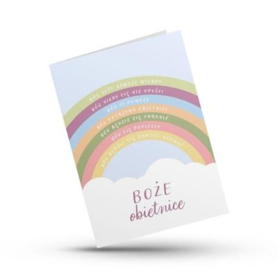 Opakowanie Kartka składana - Boże obietnice - tęcza