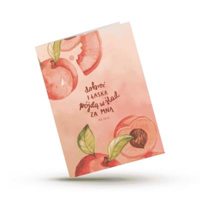 Opakowanie Kartka składana - Dobroć i łaska pójdą w ślad