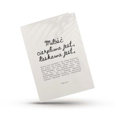 Opakowanie Kartka składana - Hymn o miłości