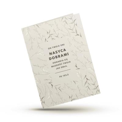 Opakowanie Kartka składana - On Twoje dni nasyca