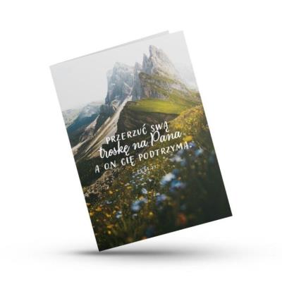 Opakowanie Kartka składana - Przerzuć swą troskę - domek