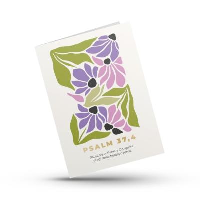 Opakowanie Kartka składana - Raduj się w Panu - modern