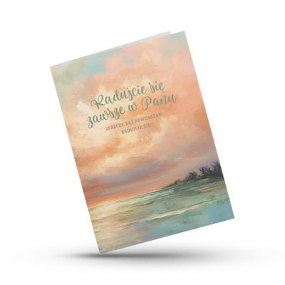 Opakowanie Kartka składana - Radujcie się - pastele