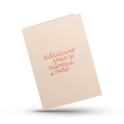 Opakowanie Kartka składana - Wdzięczne serce