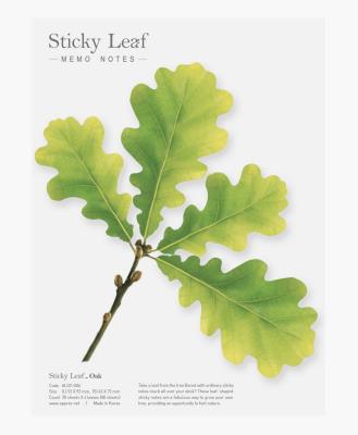 Opakowanie Kartki samoprzylepne Dąb zielony L
