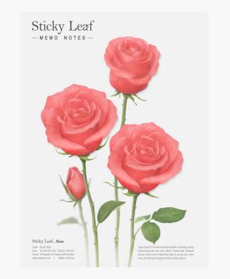 Opakowanie Kartki samoprzylepne Róża czerwona L