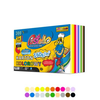 Karton kolorowy A4 160g 20 kolorów 300 arkuszy. Wydawca: Alfa Pastello. SmakLiter.pl Opakowanie Karton kolorowy A4 160g 20 kolorów 300 arkuszy