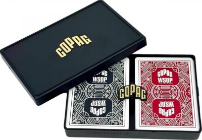 Karty do pokera Copag Wsop black/red 2szt. Wydawca: Cartamundi. SmakLiter.pl Opakowanie Karty do pokera Copag Wsop black/red 2szt