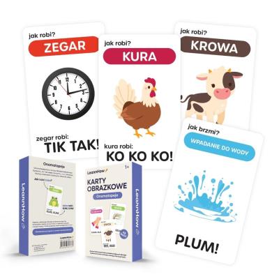Opakowanie Karty obrazkowe - Onomatopeje