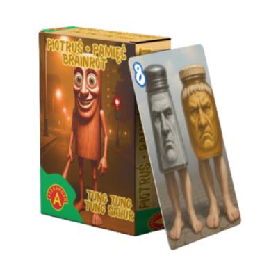 Karty Piotruś + Pamięć Brainrot Tung Tung Tung Sahur. Wydawca: ALEXANDER GRY. SmakLiter.pl Opakowanie Karty Piotruś + Pamięć Brainrot Tung Tung Tung Sahur