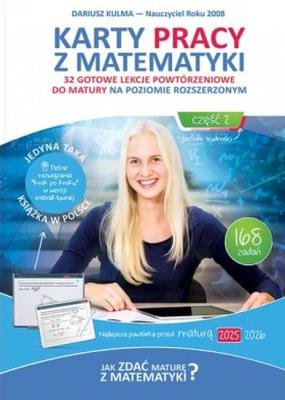 Okładka książki Karty pracy z matematyki poziom rozszerzony wyd. 2025