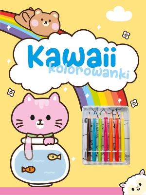 Okładka książki Kawaii kolorowanki. Żółta