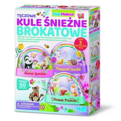 Opakowanie KidzMaker Kule brokatowe śnieżne
