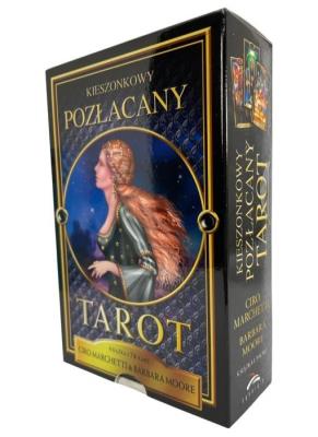 Kieszonkowy Pozłacany Tarot. Autor: Ciro Marchetti, Barbara Moore. SmakLiter.pl Okładka książki Kieszonkowy Pozłacany Tarot