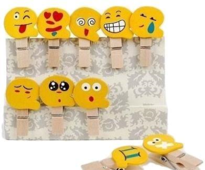 Opakowanie Klamerki ozdobne Shapes 04 - Emotikony