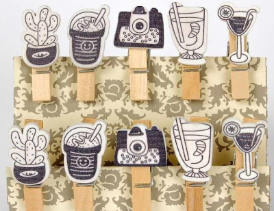 Opakowanie Klamerki ozdobne Shapes 09 - Wakacje