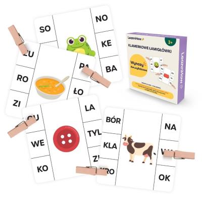 Opakowanie Klamerkowe zadania. Wyrazy dwusylabowe