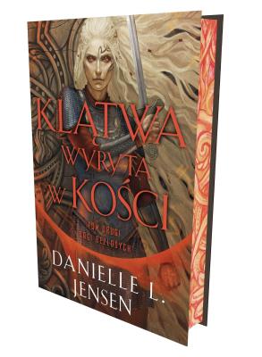 Klątwa wyryta w kości. Saga bezlosych. Tom 2 (ilustrowane brzegi). Autor: Danielle L. Jensen. SmakLiter.pl Okładka książki Klątwa wyryta w kości. Saga bezlosych. Tom 2 (ilustrowane brzegi)