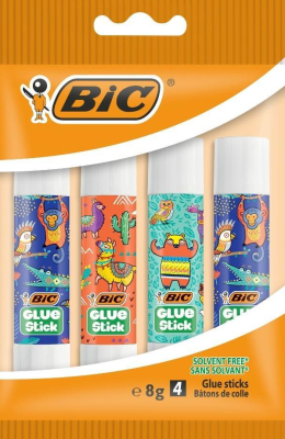 Klej Glue Stick ECOlustions Decor 8g 4szt. Wydawca: Bic. SmakLiter.pl Opakowanie Klej Glue Stick ECOlustions Decor 8g 4szt