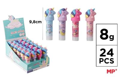 Opakowanie Klej w sztyfcie 8g Jednorożec (24szt)