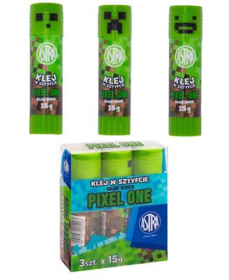 Opakowanie Klej w sztyfcie Pixel One Astra PVP 15g  3 sztuki