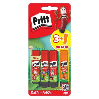 Opakowanie Klej w sztyfcie PRITT 3x11g + 1x10g neon blister