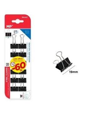 Opakowanie Klipsy biurowe 19mm 12szt