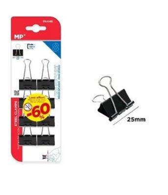 Opakowanie Klipsy biurowe 25mm 8szt