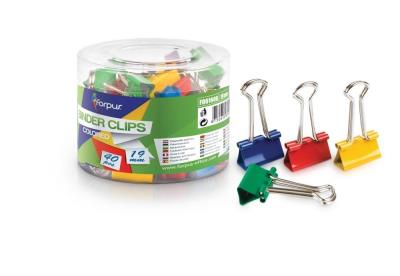 Opakowanie Klipy biurowe 19mm kolorowe 40szt