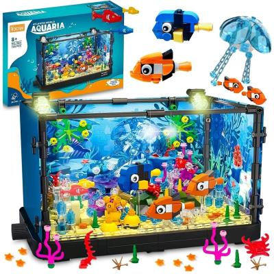 Opakowanie Klocki akwarium z rybami światło 725el