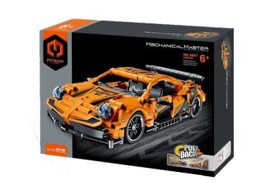 Opakowanie Klocki Auto pomarańczowe 490el