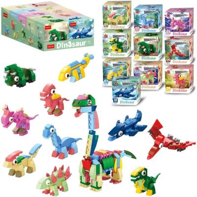 Opakowanie Klocki dinozaur 10 w 1 - 10 wzorów