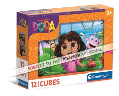 Klocki Dora 12 elementów 41510. Wydawca: Clementoni. SmakLiter.pl Opakowanie Klocki Dora 12 elementów 41510