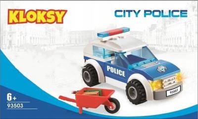Opakowanie Klocki Kloksy Miasto Policja radiowóz