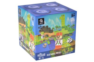 Opakowanie Klocki konstrukcyjne Block&Steps Kraina dinozaurów