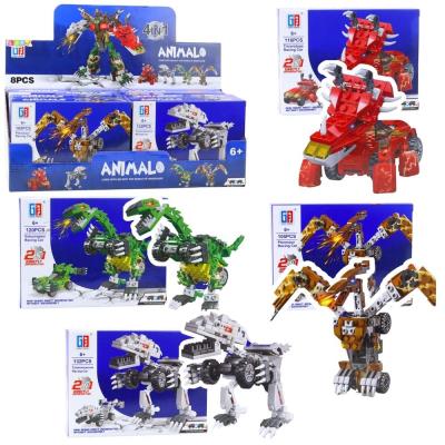 Opakowanie Klocki konstrukcyjne Dinozaur auto 2w1 MIX