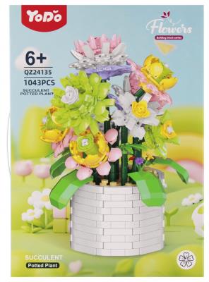 Opakowanie Klocki konstrukcyjne Kwiaty 1043 elementów