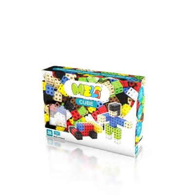 Klocki konstrukcyjne Meli Cube 50szt. Wydawca: MELI. SmakLiter.pl Opakowanie Klocki konstrukcyjne Meli Cube 50szt