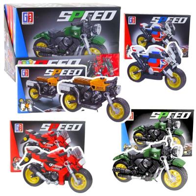 Opakowanie Klocki konstrukcyjne motocykl robot 2w1 MIX