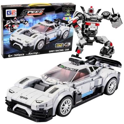 Opakowanie Klocki konstrukcyjne samochód wyścigowy robot 2w1