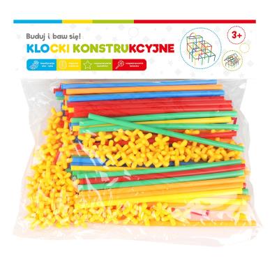 Klocki konstrukcyjne słomki. Wydawca: Askato. SmakLiter.pl Opakowanie Klocki konstrukcyjne słomki