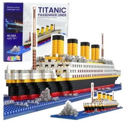 Opakowanie Klocki konstrukcyjne Statek Titanic 3D 1878el