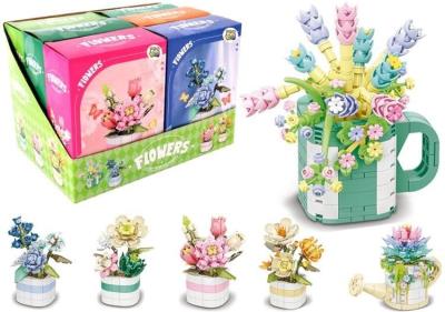Opakowanie Klocki kwiatki pojedynczy w doniczce MIX