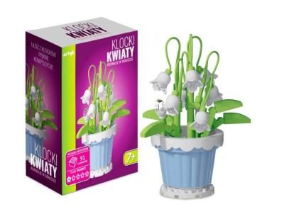Opakowanie Klocki kwiaty - konwalie w doniczce 91el