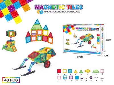 Opakowanie Klocki magnetyczne 5,5cm 48 elementów 9914  AN09